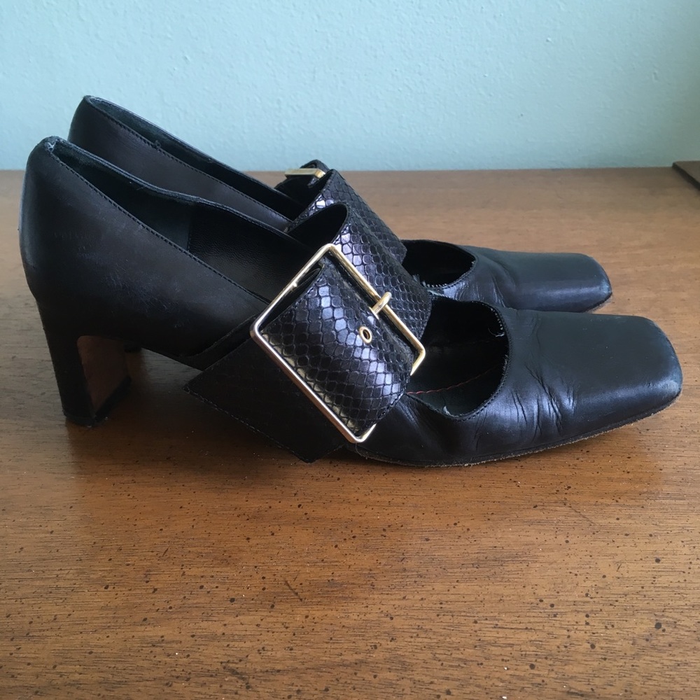 Vintage Kate Spade buckled heels Sz 7.5